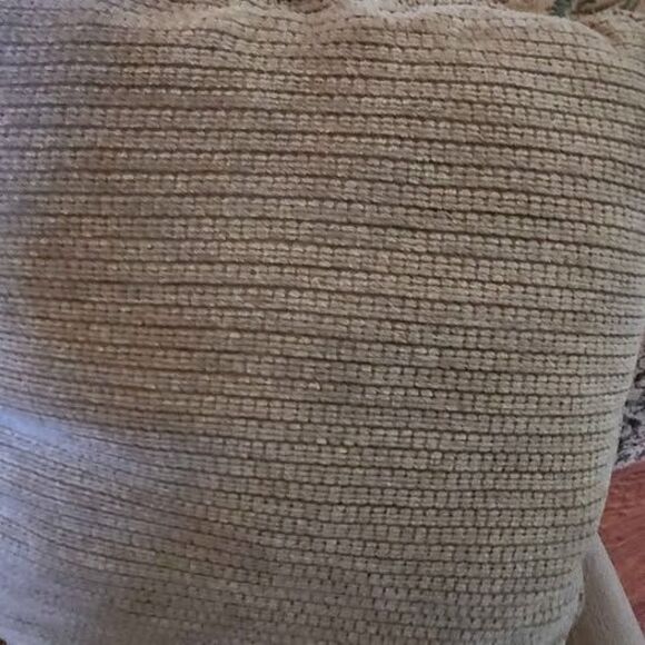 Set of 2 - Beige, Brown and light blue Throw pillows - Picture 3 of 3